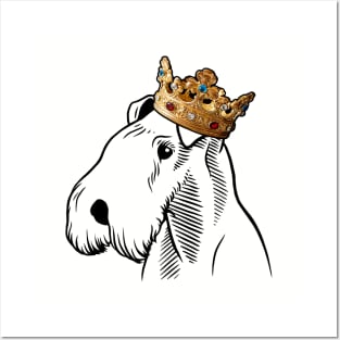 Lakeland Terrier Dog King Queen Wearing Crown Posters and Art